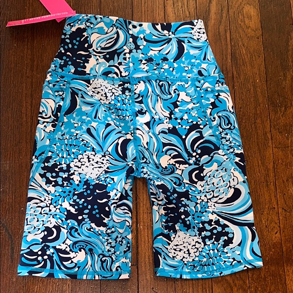 Lilly Pulitzer South Beach High Rise Shorts Resort White Mermazing sz XS - Picture 7 of 10